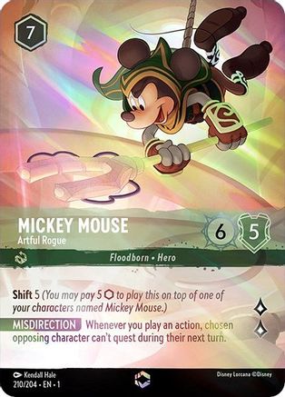 Mickey Mouse - Artful Rogue (Enchanted) (1-210) (Holofoil)