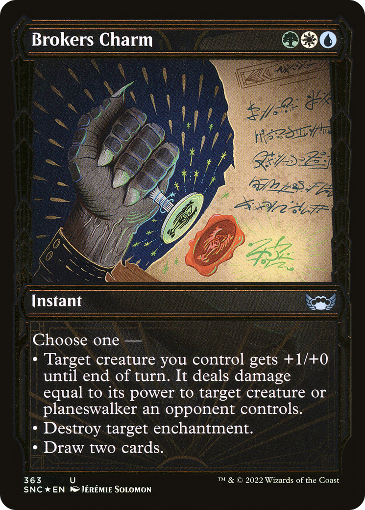 Brokers Charm (SNC-363) (Showcase) (Gilded Foil)