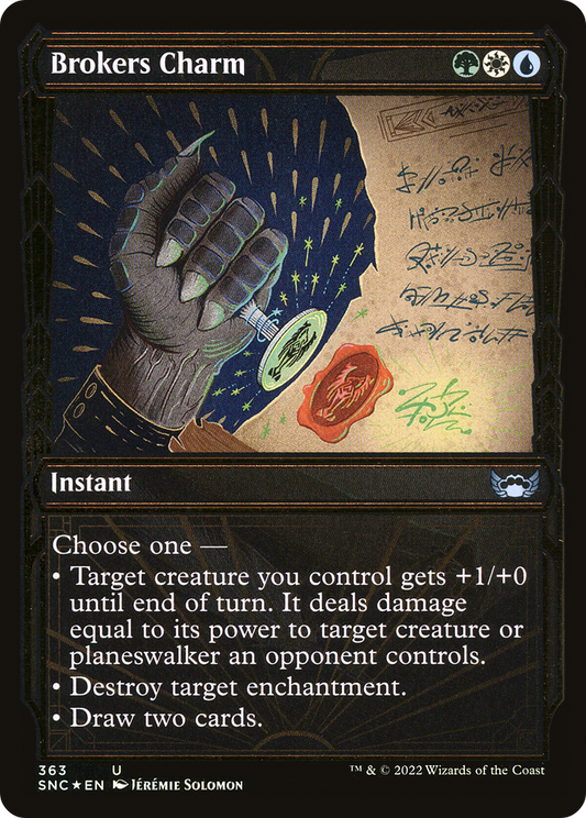 Brokers Charm (SNC-363) (Showcase) (Gilded Foil)