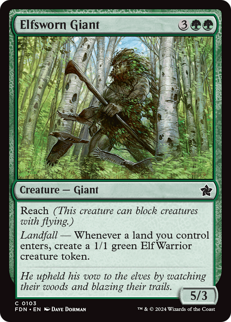 Elfsworn Giant (FDN-103)