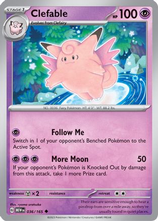 Clefable (MEW-036) (Reverse Holofoil)