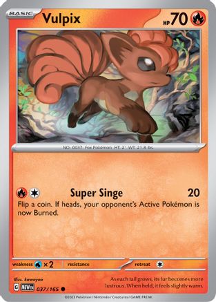 Vulpix (MEW-037) (Reverse Holofoil)
