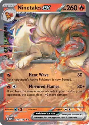 Ninetales ex (MEW-038) (Holofoil)