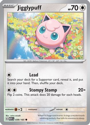 Jigglypuff (MEW-039) (Reverse Holofoil)