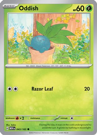 Oddish (MEW-043) (Reverse Holofoil)