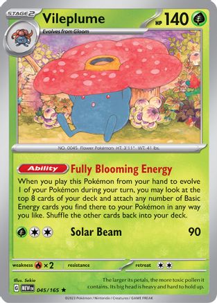 Vileplume (MEW-045) (Reverse Holofoil)