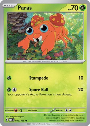 Paras (MEW-046) (Reverse Holofoil)