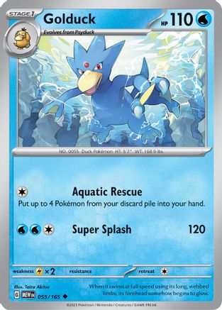 Golduck (MEW-055) (Reverse Holofoil)