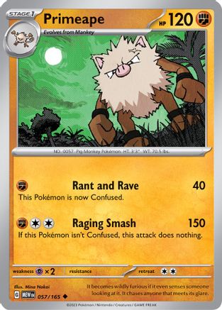 Primeape (MEW-057) (Reverse Holofoil)