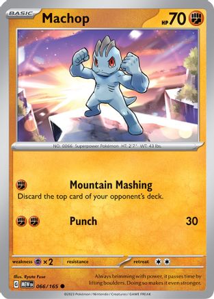 Machop (MEW-066) (Reverse Holofoil)