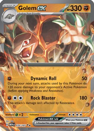 Golem ex (MEW-076) (Holofoil)