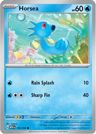 Horsea (MEW-116) (Reverse Holofoil)