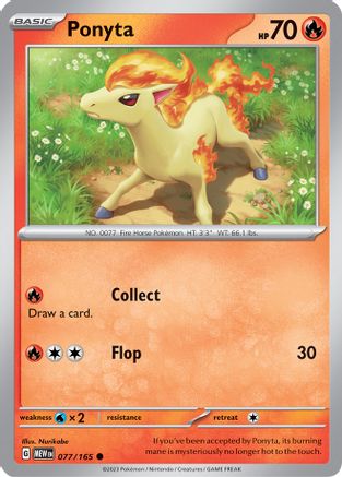 Ponyta (MEW-077) (Reverse Holofoil)