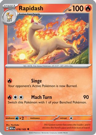Rapidash (MEW-078) (Reverse Holofoil)