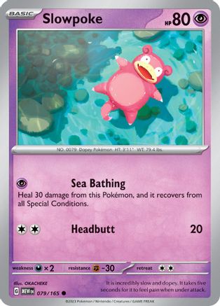 Slowpoke (MEW-079) (Reverse Holofoil)