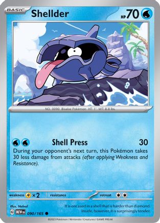 Shellder (MEW-090) (Reverse Holofoil)