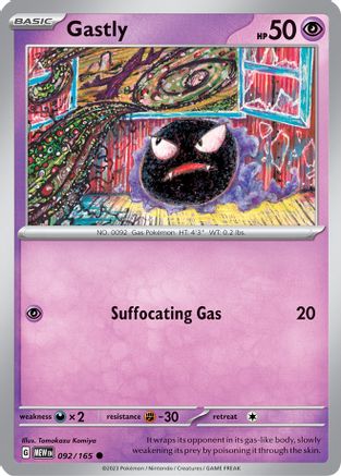 Gastly (MEW-092) (Reverse Holofoil)