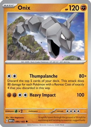 Onix (MEW-095) (Reverse Holofoil)