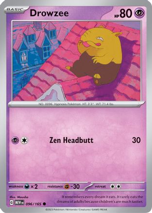 Drowzee (MEW-096) (Reverse Holofoil)