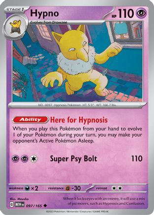 Hypno (MEW-097) (Reverse Holofoil)