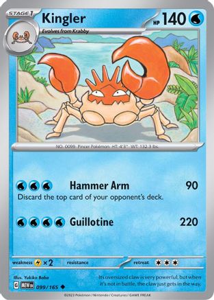 Kingler (MEW-099) (Reverse Holofoil)