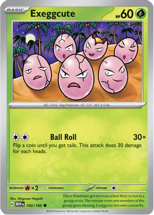 Exeggcute (MEW-102) (Reverse Holofoil)