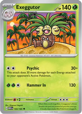 Exeggutor (MEW-103) (Reverse Holofoil)