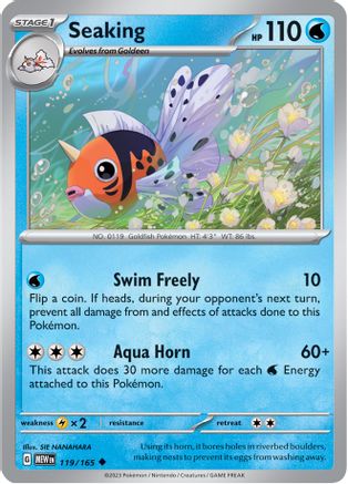 Seaking (MEW-119) (Reverse Holofoil)