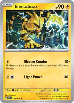 Electabuzz (MEW-125) (Reverse Holofoil)