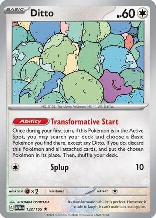 Ditto (MEW-132) (Reverse Holofoil)