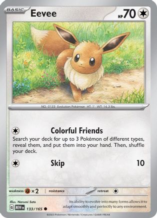 Eevee (MEW-133) (Reverse Holofoil)