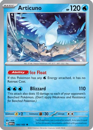 Articuno (MEW-144) (Reverse Holofoil)