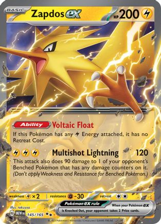 Zapdos ex (MEW-145) (Holofoil)
