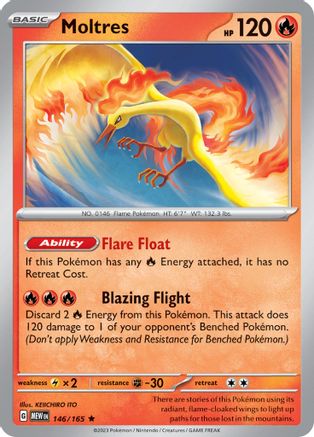Moltres (MEW-146) (Reverse Holofoil)