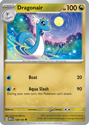 Dragonair (MEW-148) (Reverse Holofoil)