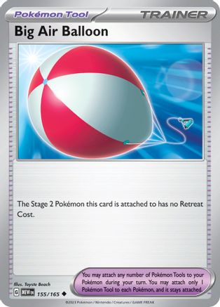 Big Air Balloon (MEW-155) (Reverse Holofoil)