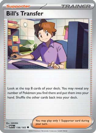 Bill's Transfer (MEW-156) (Reverse Holofoil)