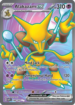 Alakazam ex (MEW-188) (Holofoil)