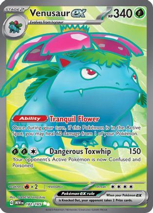Venusaur ex (MEW-182) (Holofoil)