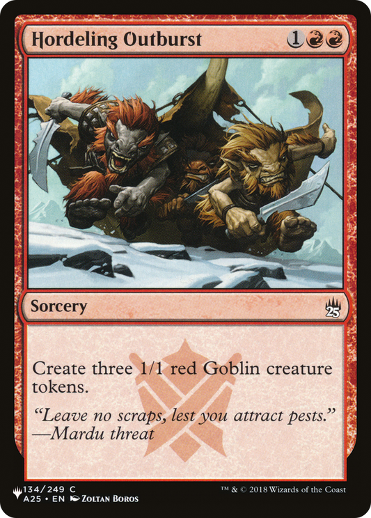 Hordeling Outburst (LIST-A25-134)