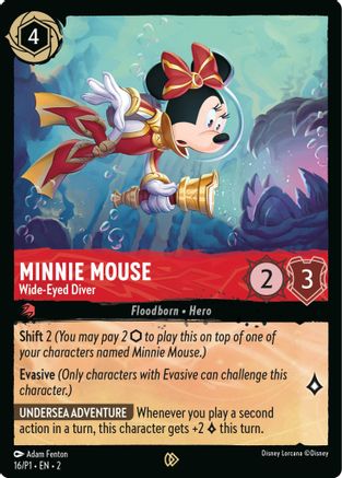 Minnie Mouse - Wide-Eyed Diver (DLPC-016) (Cold Foil)
