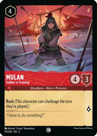 Mulan - Soldier in Training (2-117) (Cold Foil)
