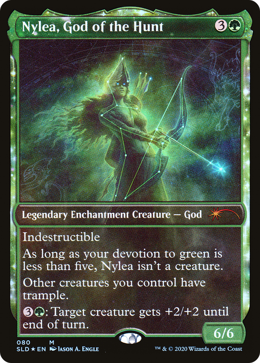 Nylea, God of the Hunt (SLD-080) (Showcase) (Foil)