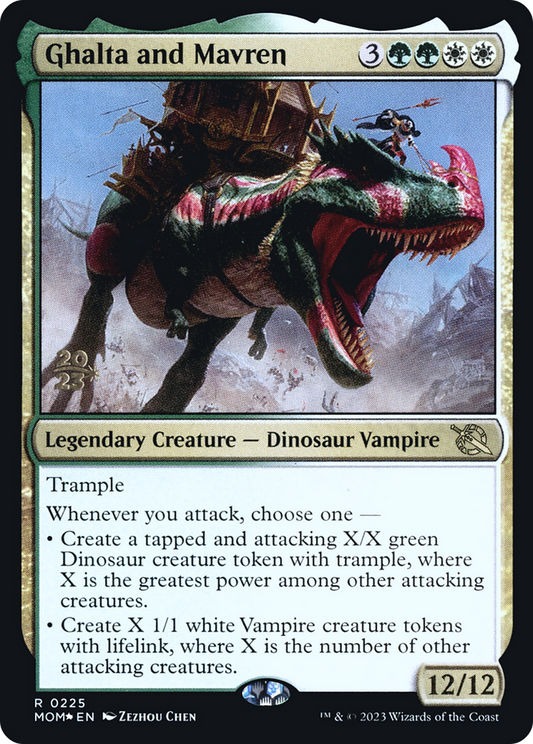 Ghalta and Mavren (PRE-225S) (Foil)