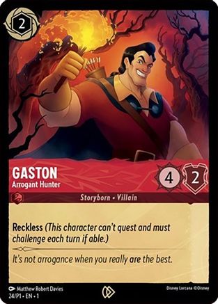 Gaston - Arrogant Hunter (DLPC-024) (Cold Foil)