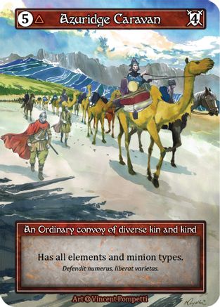 Azuridge Caravan (Foil) [Alpha]