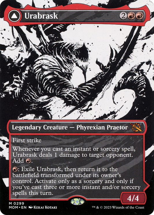 Urabrask // The Great Work (MOM-299) (Showcase) (Borderless) (Foil)