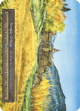 Simple Village (Foil) [Alpha]