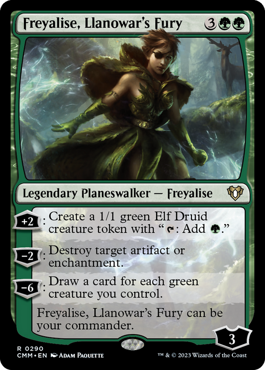 Freyalise, Llanowar's Fury (CMM-290) (Foil)