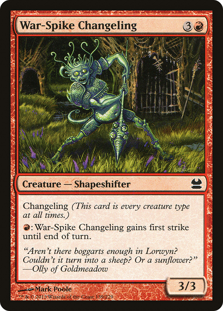 War-Spike Changeling (MMA-139) (Foil)